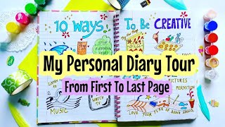 How to fill a Personal Diary from last to first page 😍 journalideas diaryideas [upl. by Lrub209]