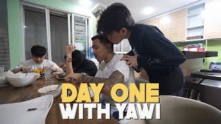 DAY ONE WITH YAWI [upl. by Ayoj]