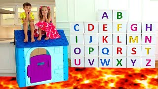 Roma and Diana learn the alphabet  ABC song [upl. by Kunkle]