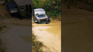 Jeep Gladiator going for a swim jeep jeepgladiator offroad OffRoadConsulting [upl. by Tymes]