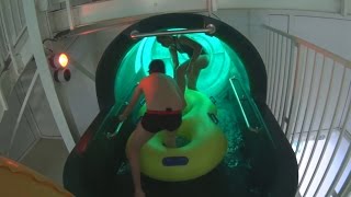 Crazy Tube Water Slide at Aquaboulevard [upl. by Lias904]