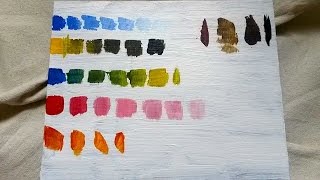 Basic Color Mixing Acrylic for Beginning Painters [upl. by Llorrad]