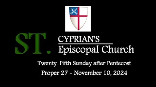 St Cyprians Episcopal Church Service [upl. by Anahsirk]