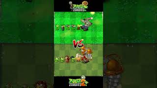 PVZ1 Vs PVZ2 Team Plants Vs Red Eyes Gargantuar Zombie  Plants vs Zombies 2 pvz2 pvz2gameplay [upl. by Mufinella]