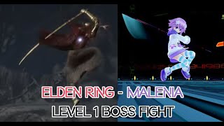 ELDEN RING  Malenia boss fight Misericorde Dagger  Buckler shield level 1 [upl. by Ettesoj146]