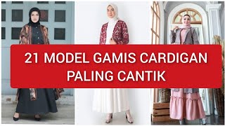 20 Model Baju Gamis Cardigan Kardi Panjang Modern Terbaru 20212022 Paling Cantik [upl. by Leuqim616]