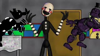 Fnaf dc2 Marionette summoned shadow animatronics [upl. by Amling]