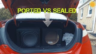 Subwoofer Enclosure Sealed VS Ported [upl. by Staw]