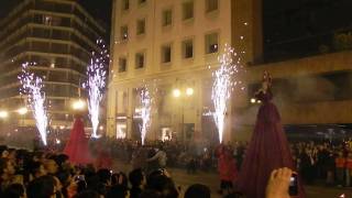 Cavalcada del Foc Cabalgata del fuego Valencia Fallas 2011 [upl. by Yliram523]