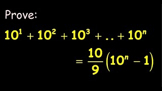 13 Proof prove 101102103 10n  10910n1 mathgotserved induccion principle induction [upl. by Kerin521]