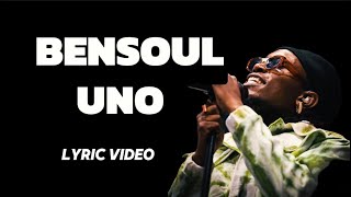 BENSOUL FT THE BEN  UNO LYRICS VIDEO [upl. by Ednyl]