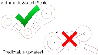 Alibre Version 28 Preview Automatic Sketch Scaling [upl. by Ejrog]