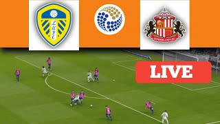 🔴Leeds United vs Sunderland LIVE  EFL Championship 2024  Match Live Now [upl. by Sukramed178]