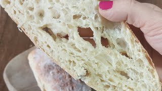 Jednostavna priprema Ciabatta hljeba bellissima italijanski recept 😃👌 recept hljeb ciabatta fy [upl. by Lorita]