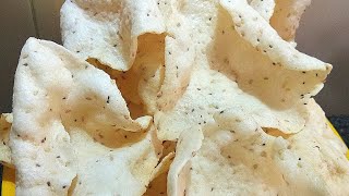 RICE PAPAD recipechawal ke papad banane ki recipeआसानी से बनाइए चावल् के पापड्। quick amp easy recipe [upl. by Akissej]