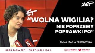 Wolna wigilia Anna Maria Żukowska Nie poprzemy poprawki PO [upl. by Valente]