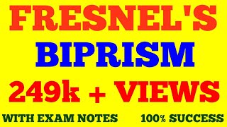 FRESNEL BIPRISM  INTERFERENCE  WAVE amp OPTICS  WITH EXAM NOTES [upl. by Aerdno]