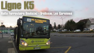 Ligne K5 TIMELAPSE douverture Le PéribusPérimouv [upl. by Farnsworth169]