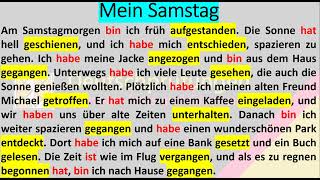 Mein Samstag  Erzählung A2B1 Berlin Deutschhören B1 A2 [upl. by Josephine]