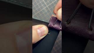 HOW TO MAKE EDC LEATHER WALLET  DIY PDF PATTERN shorts [upl. by Flowers300]