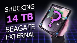 Shucking a 14TB Seagate External Drive [upl. by Amesari]