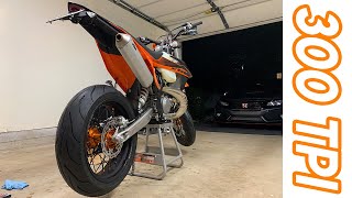 KTM 300 XCW TPI Supermoto  2 Stroke Supermoto Build Part 3 [upl. by Atirabrab915]