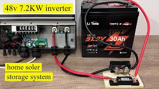 Complete installation home solar energy storage 48V system [upl. by Domash]