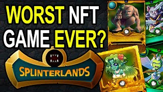 Worst NFT Game Ever  Splinterlands Gameplay and Review [upl. by Filide]