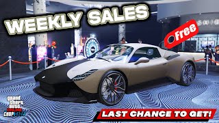 GTA 5 Online WEEKLY UPDATE  FREE Expensive CARS CARS TO BUY  Rare Cars  SALES [upl. by Zsa Zsa]