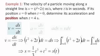 Dynamics Lecture 03 Particle kinematics Rectilinear continuous motion part 2 [upl. by Ahusoj247]