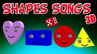 The Shapes Song  Shapes for children  Learn Shapes  Shapes Song Collection [upl. by Aralc]