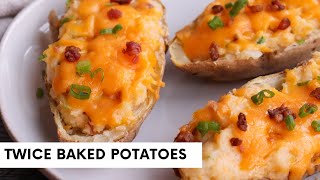 TWICE BAKED POTATOES  Easy Holiday Sides  Jehan Can Cook [upl. by Cath]