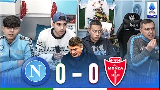 CRISI NAPOLIMONZA 00  LIVE REACTION NAPOLETANI [upl. by Llekram]