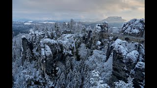 Felsenwinter  Sächsische Schweiz  Elbsandsteingebirge [upl. by Anikahs]