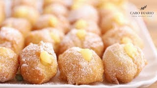 FRITTELLE DI CARNEVALE ALLA CREMA  RICETTA FACILE E VELOCE [upl. by Ailaroc435]