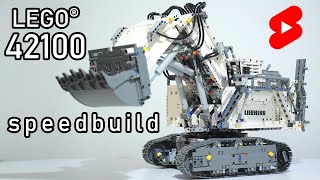 LEGO 42100 Speedbuild Shorts  LEGO Liebherr R 9800 Excavator Speed Build  LEGO 42100 Review [upl. by Hefter]