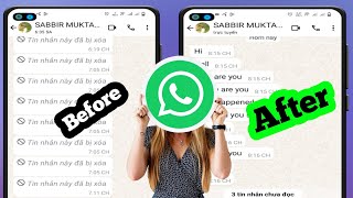 Silinen WhatsApp Mesajı Nasıl Kurtarılır [upl. by Kendall]