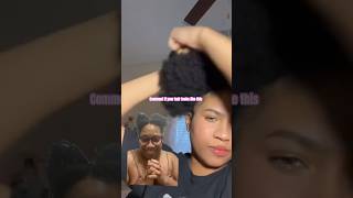 Does your hair look like this greenscreen afrohair naturalhair afro reaction stitch [upl. by Ramej]