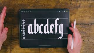 Black Letter Gothic Calligraphy Tutorial 2020 [upl. by Kopp740]