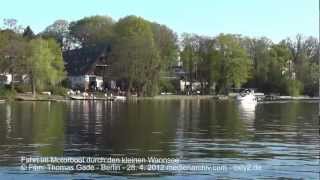 Fahrt im Motorboot durch den Kleiner Wannsee Berlin [upl. by Teahan]