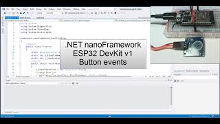 NET nanoFramework ESP32 DevKit v1 Button events [upl. by Olivier]