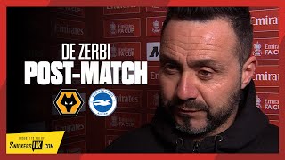 De Zerbi On Wolves FA Cup Exit [upl. by Jamima558]