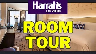 Harrahs Las Vegas Valley Deluxe Queen Room 2023 [upl. by Olimreh]