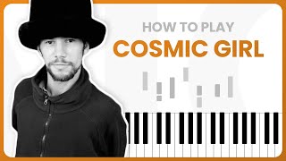 Cosmic Girl  Jamiroquai  PIANO TUTORIAL Part 1 [upl. by Alleoj]