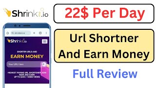 shrinkmeio how to earn money  shrinkmeio review  link shortener earn money [upl. by Ahsenwahs]