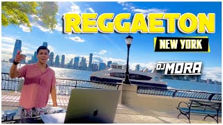 REGGAETON EN NEW YORK  DJ MORA  DON OMAR FEID WISIN Y YANDEL KAROL G BAD BUNNY [upl. by Meer118]