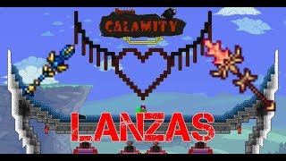 Lanzas Todas  Terraria Calamity mod  guía en español [upl. by Dunstan]