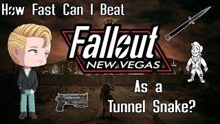 How FAST Can I Beat Fallout New Vegas as a Tunnel Snake [upl. by Ennovyhc]