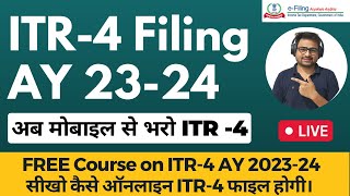 ITR 4 Filing Online 202324  How to File ITR 4 For AY 202324  Income Tax Return Filing ITR 4 [upl. by Mckale]