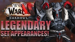 ALL Legendary Set Appearances  In Game Preview  Shadowlands [upl. by Lokim549]